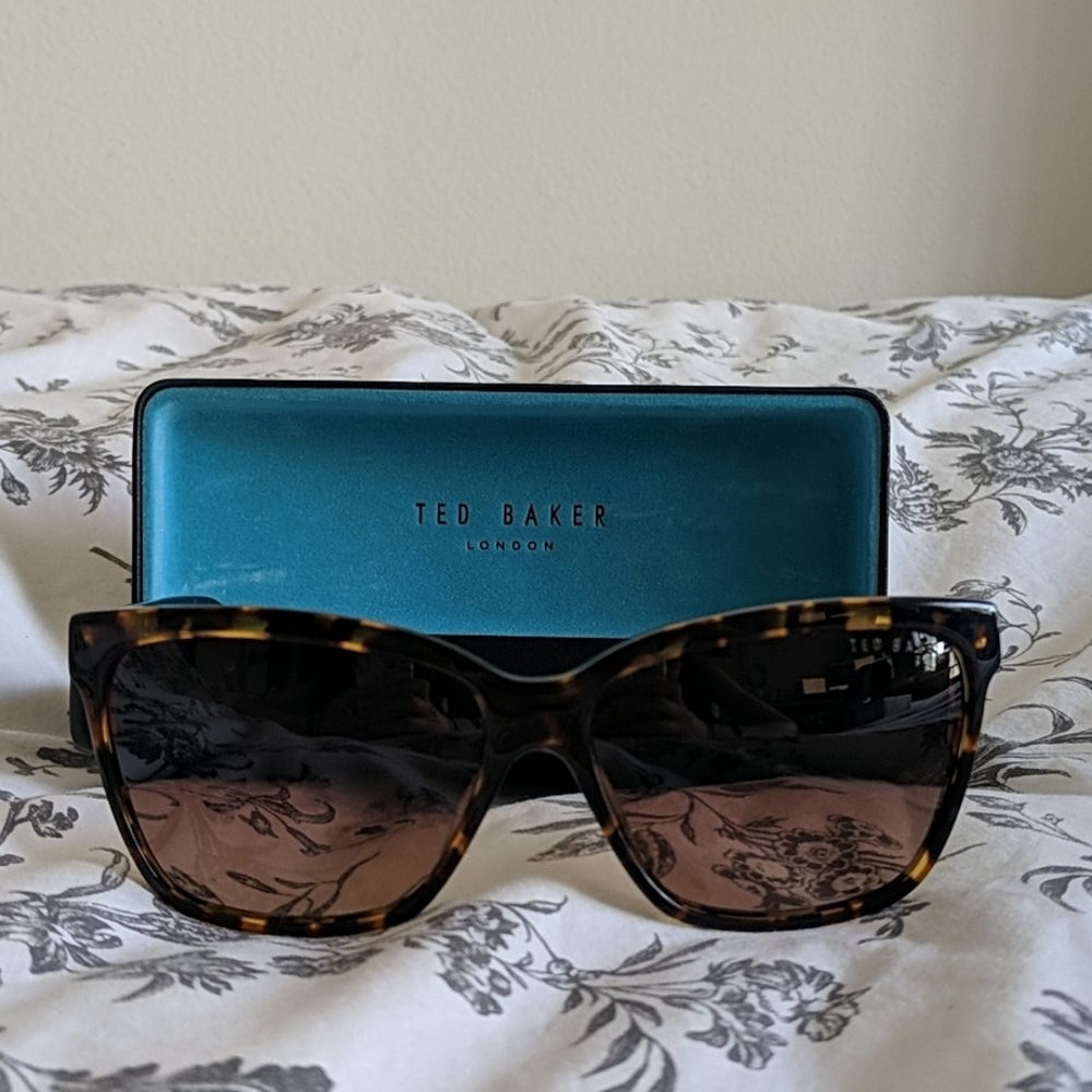 Ted Baker Tortoise Shell Square Sunglasses
